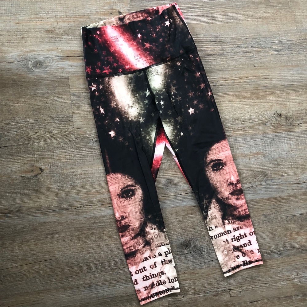 Cropped Yoga Democracy Star Leggings ⭐️